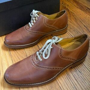 Cole Haan Brown Leather Oxfords with Classic Design